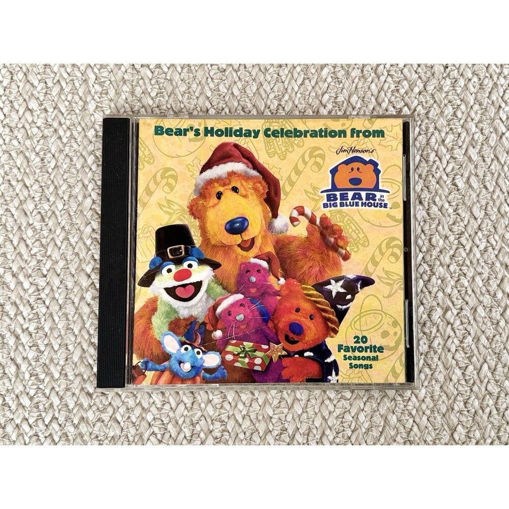 Vtg Bear in the Big Blue House Bear’s Holiday Celebration Seasonal Songs CD